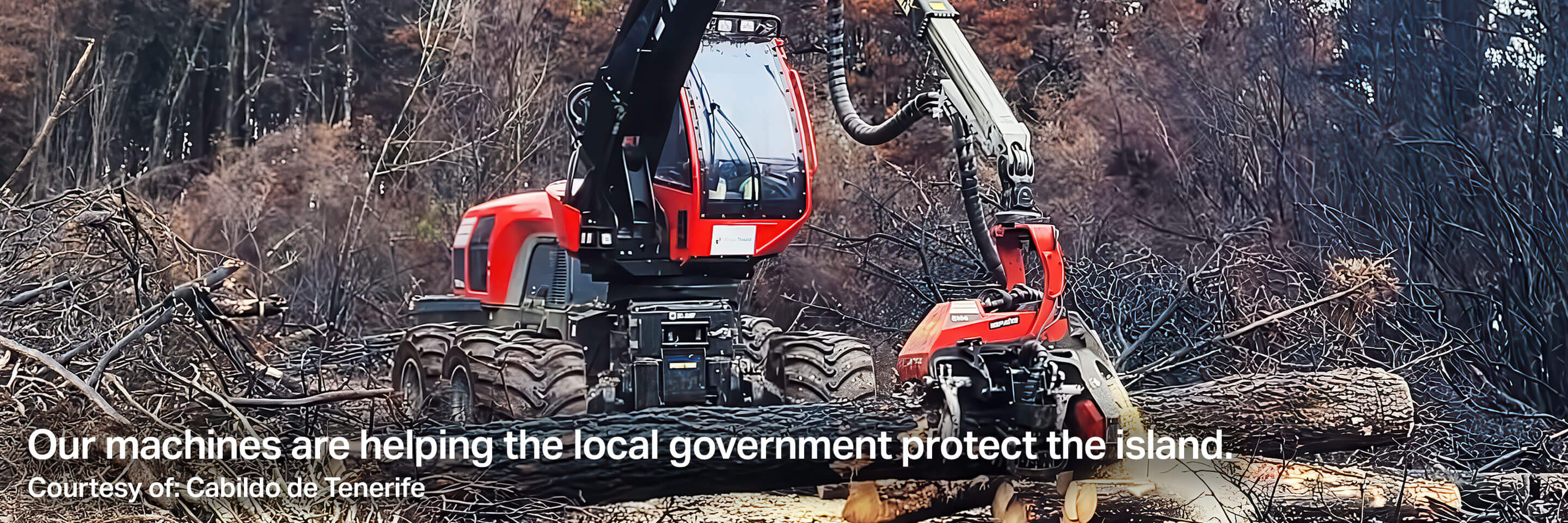 Our machines are helping the local government protect the island. Courtesy of: Cabildo de Tenerife