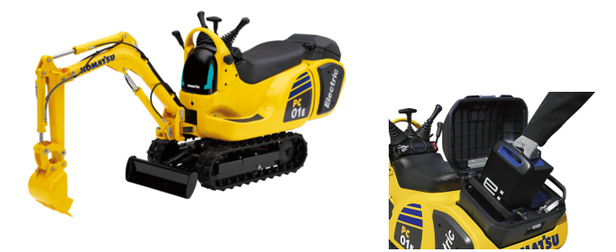 コマツとHonda 共同開発－コマツ初、着脱式可搬バッテリーを活用した