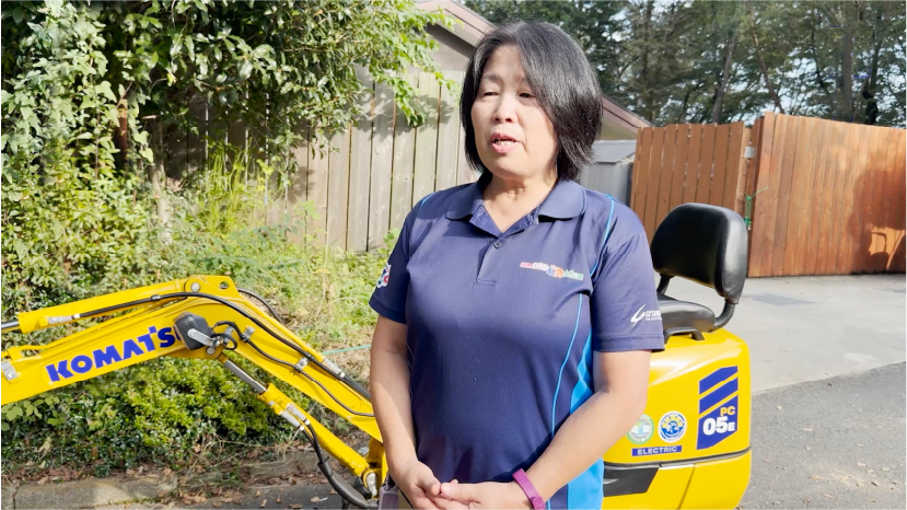 インタビューの様子